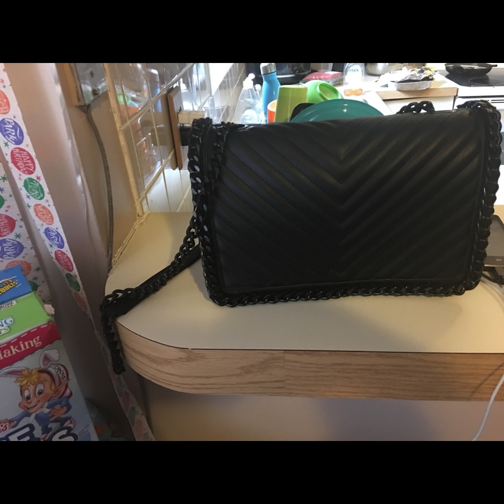 Black chain bag